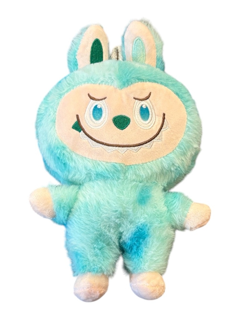 Kawaii Tie Dye Monster Plush Backpack Charm - Teal